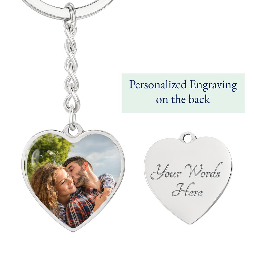 Memorial Heart Keychain